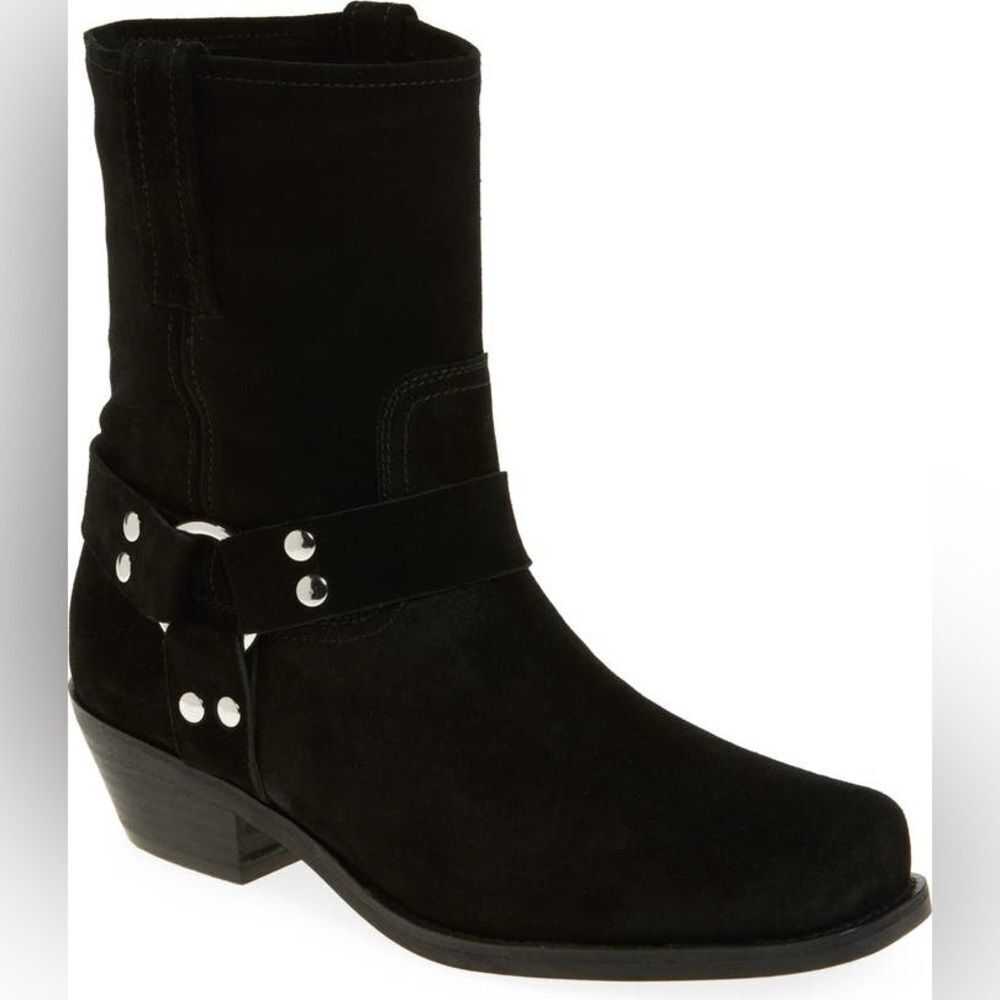 Jeffrey Campbell Women's Waylon Harness Boots in Black Combat